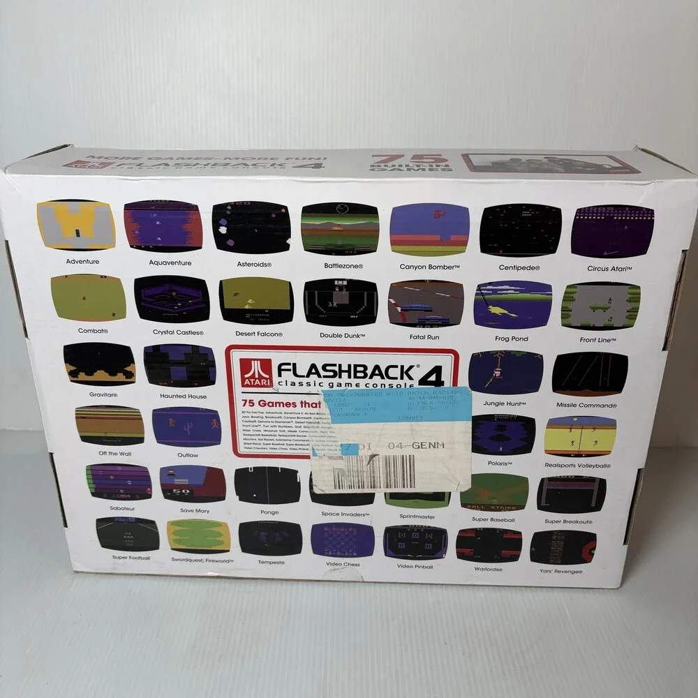 Atari Flashback 4 Classic Game Console 40th Anniversary in Box 2 Joysticks